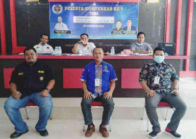 Konferkab PWI Inhu, Efril Reza Kembali Terpilih Jadi Ketua